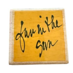 Vap Scrap Fun In The Sun Rubber Stamp NEW